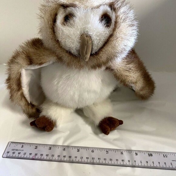 Folkmanis Rare Retired Medium size Barn Owl Plush Puppet - Picture 6 of 6